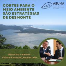 Foto da Lagoa da Conceição, com destaque para o presidente Bolsonaro 